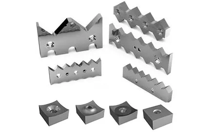 Single shaft shredder blade knife